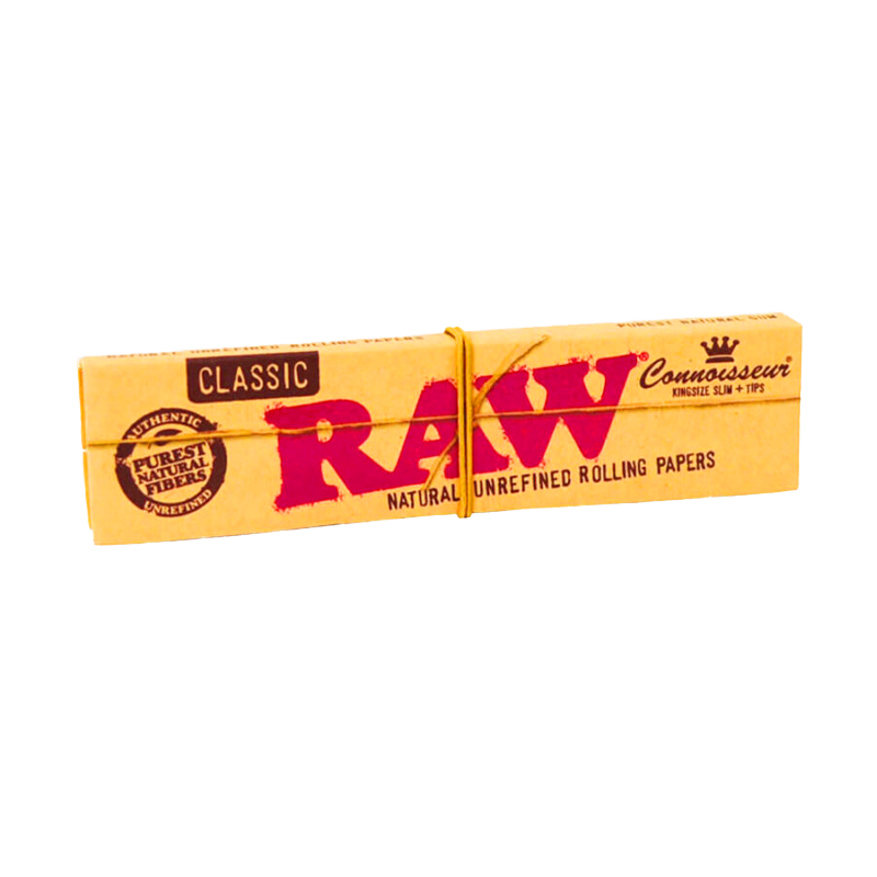 Feuilles à rouler Kingsize Slim + filtres – RAW